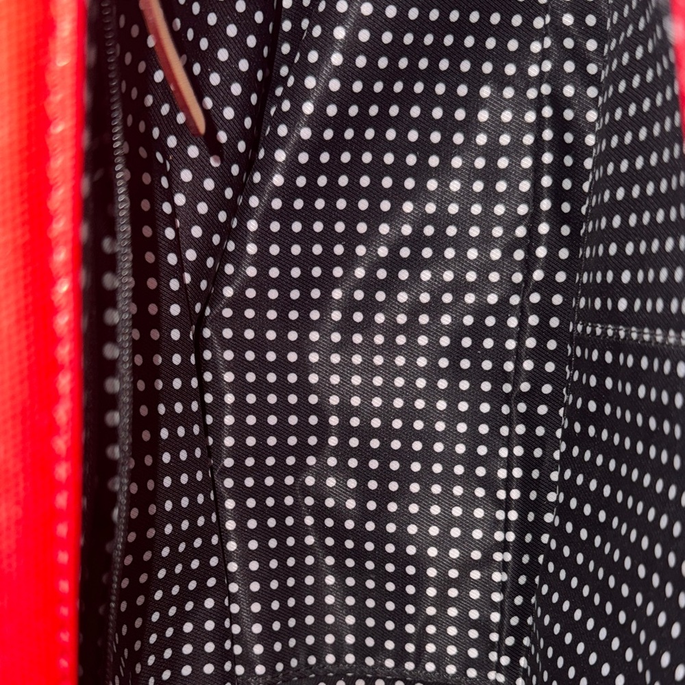 Kate Spade Red Tote with Cream Handles - Picture 10 of 11